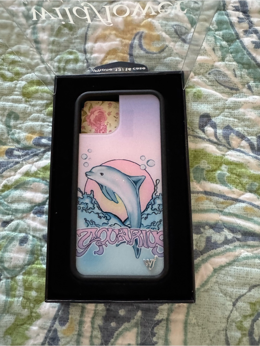 Wildflower Pink Dolphin Graphic Phone Case